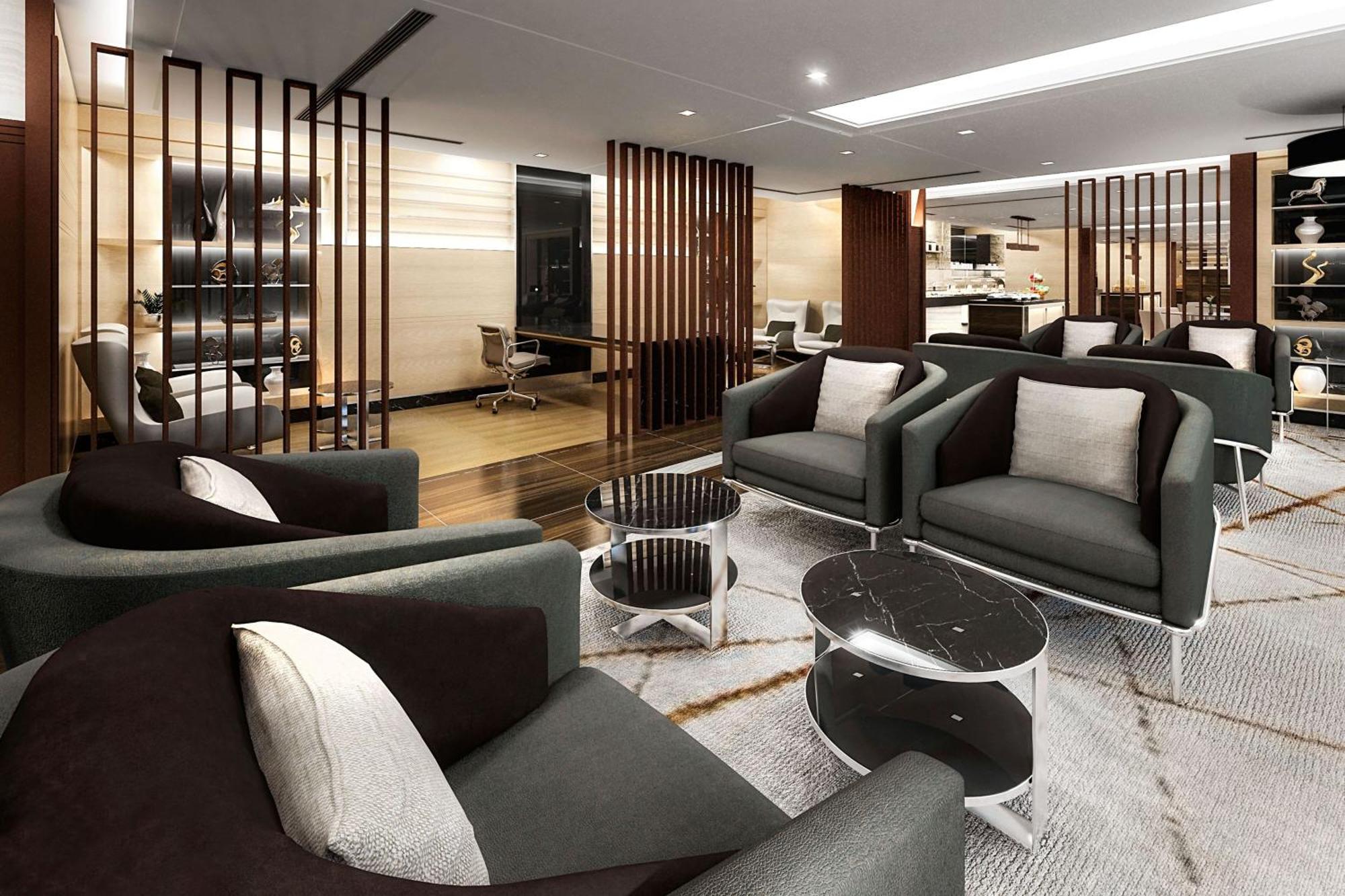 Marriott Resort Palm Jumeirah, Дубай Экстерьер фото The lounge at KLIA